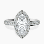 Platinum Kathrine Halo Lab Diamond Ring front image