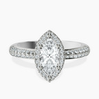 Platinum Kathrine Halo Lab Diamond Ring front image
