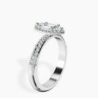 Platinum Kathrine Halo Lab Diamond Ring standing product image one