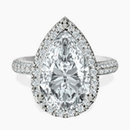Platinum Kathrine Halo Lab Diamond Ring front image