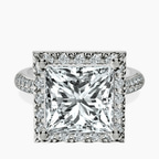 Platinum Kathrine Halo Lab Diamond Ring front image