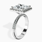 Platinum Kathrine Halo Lab Diamond Ring standing product image one
