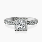Platinum Kathrine Halo Lab Diamond Ring front image
