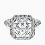 Platinum Kathrine Halo Lab Diamond Ring front image