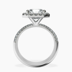 Platinum Kathrine Halo Lab Diamond Ring side right image one