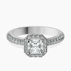 Platinum Kathrine Halo Lab Diamond Ring front image