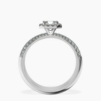 Platinum Kathrine Halo Lab Diamond Ring side right image one