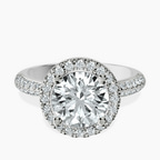 18ct White Gold Kathrine Halo Lab Diamond Ring front image