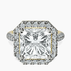 18kt Yellow Gold Kathrine Halo Lab Diamond Ring front image