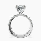 Platinum Dakota Criss Cross Lab Diamond Ring side right image one