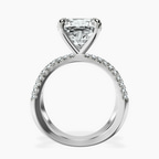 Platinum Dakota Criss Cross Lab Diamond Ring side right image one