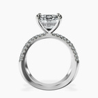 Platinum Dakota Criss Cross Lab Diamond Ring side right image one