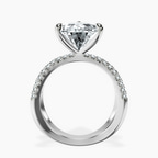 Platinum Dakota Criss Cross Lab Diamond Ring side right image one