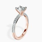 9ct Rose Gold Grace Micro pavé Eternity Lab Diamond Ring standing product image one