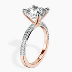 14kt Rose Gold Grace Micro pavé Eternity Lab Diamond Ring standing product image one