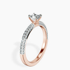 18kt Rose Gold Grace Micro pavé Eternity Lab Diamond Ring standing product image one