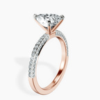 18kt Rose Gold Grace Micro pavé Eternity Lab Diamond Ring standing product image one