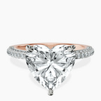 14kt Rose Gold Grace Micro pavé Eternity Lab Diamond Ring front image
