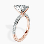 14kt Rose Gold Grace Micro pavé Eternity Lab Diamond Ring standing product image one