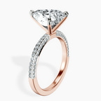 18kt Rose Gold Grace Micro pavé Eternity Lab Diamond Ring standing product image one