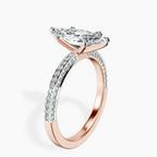 9ct Rose Gold Grace Micro pavé Eternity Lab Diamond Ring standing product image one