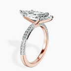 18kt Rose Gold Grace Micro pavé Eternity Lab Diamond Ring standing product image one