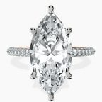 18kt Rose Gold Grace Micro pavé Eternity Lab Diamond Ring front image