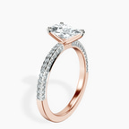 18kt Rose Gold Grace Micro pavé Eternity Lab Diamond Ring standing product image one