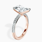 18kt Rose Gold Grace Micro pavé Eternity Lab Diamond Ring standing product image one