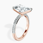 18kt Rose Gold Grace Micro pavé Eternity Lab Diamond Ring standing product image one