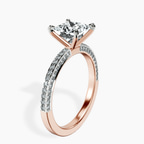 9ct Rose Gold Grace Micro pavé Eternity Lab Diamond Ring standing product image one