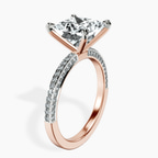 18kt Rose Gold Grace Micro pavé Eternity Lab Diamond Ring standing product image one
