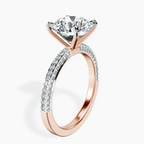 18kt Rose Gold Grace Micro pavé Eternity Lab Diamond Ring standing product image one