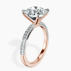 18kt Rose Gold Grace Micro pavé Eternity Lab Diamond Ring standing product image one