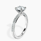Platinum Grace Micro pavé Eternity Lab Diamond Ring standing product image one