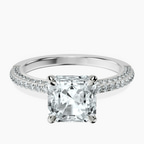 Platinum Grace Micro pavé Eternity Lab Diamond Ring front image