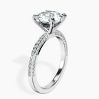 14kt White Gold Grace Micro pavé Eternity Lab Diamond Ring standing product image one