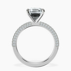 14kt White Gold Grace Micro pavé Eternity Lab Diamond Ring side right image one