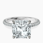 Platinum Grace Micro pavé Eternity Lab Diamond Ring front image