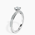 18kt White Gold Grace Micro pavé Eternity Lab Diamond Ring standing product image one