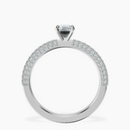 18kt White Gold Grace Micro pavé Eternity Lab Diamond Ring side right image one