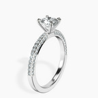 14kt White Gold Grace Micro pavé Eternity Lab Diamond Ring standing product image one