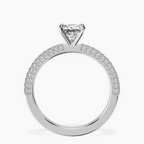 14kt White Gold Grace Micro pavé Eternity Lab Diamond Ring side right image one