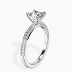 9ct White Gold Grace Micro pavé Eternity Lab Diamond Ring standing product image one