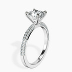 14kt White Gold Grace Micro pavé Eternity Lab Diamond Ring standing product image one