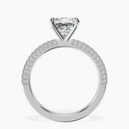 14kt White Gold Grace Micro pavé Eternity Lab Diamond Ring side right image one