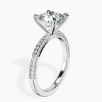 14kt White Gold Grace Micro pavé Eternity Lab Diamond Ring standing product image one