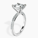 14kt White Gold Grace Micro pavé Eternity Lab Diamond Ring standing product image one