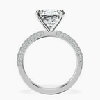 14kt White Gold Grace Micro pavé Eternity Lab Diamond Ring side right image one
