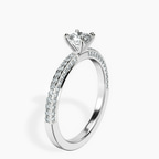 10kt White Gold Grace Micro pavé Eternity Lab Diamond Ring standing product image one